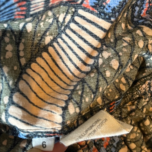 Ulla Johnson | Iliana Poplin Ruffle Mini Dress Size 6 Abstract Print 100% Cotton - Picture 8 of 13